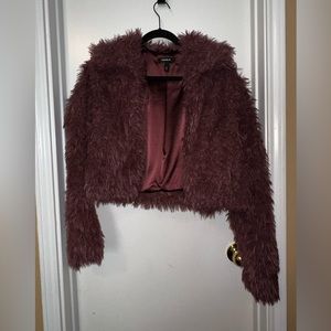 Torrid teddy bear crop jacket